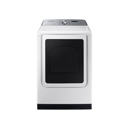 Samsung 7.4cu. ft. Smart Electric Dryer, Pet Care Dry, Steam Sanitize+, and Wi-Fi Connectivity in White DVE54CG7150WA3